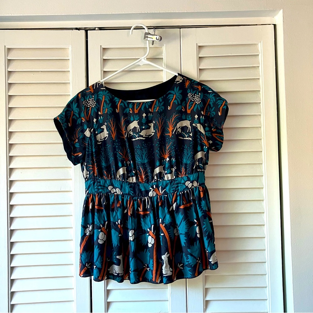 Anthropologie Anna Sui silk blouse size 6